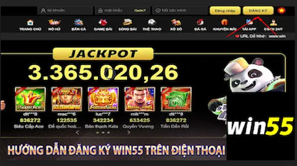 Bước 1 đăng ký WIN55